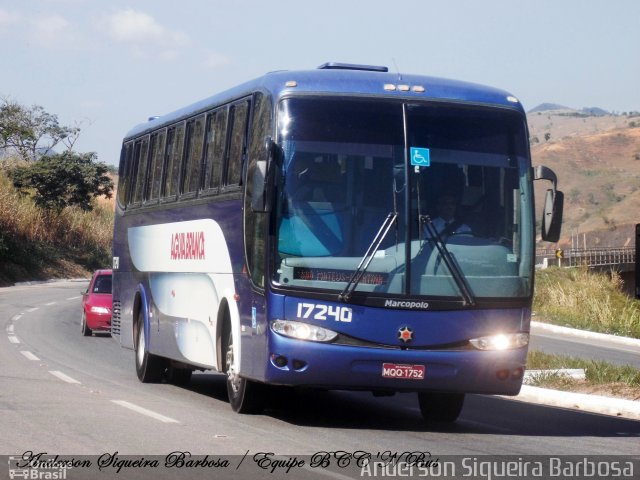 Viação Águia Branca 17240 na cidade de Colatina, Espírito Santo, Brasil, por Anderson Siqueira Barbosa. ID da foto: 2723558.