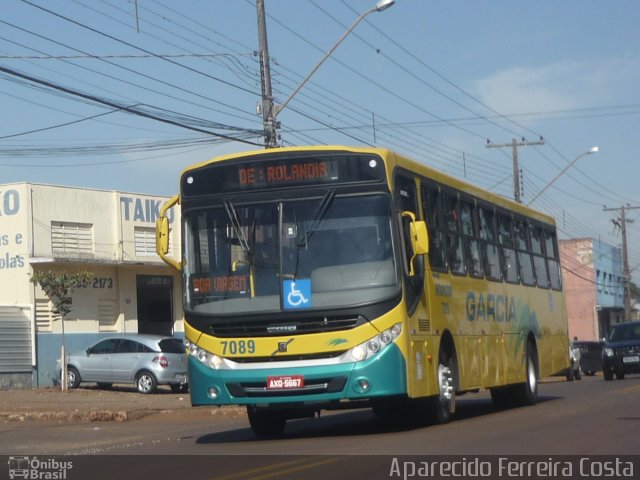 Viação Garcia 7089 na cidade de Rolândia, Paraná, Brasil, por Aparecido Ferreira Costa. Número da foto: #2725360.