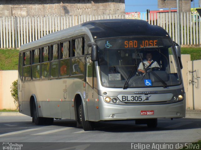 Transporte Coletivo Glória BL305 na cidade de São José dos Pinhais, Paraná, Brasil, por Felipe Aquino da Silva. ID da foto: 2726422.