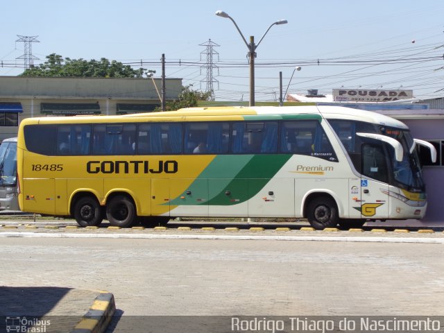 Empresa Gontijo de Transportes 18485 na cidade de São José dos Campos, São Paulo, Brasil, por Rodrigo Thiago do Nascimento. ID da foto: 2724974.