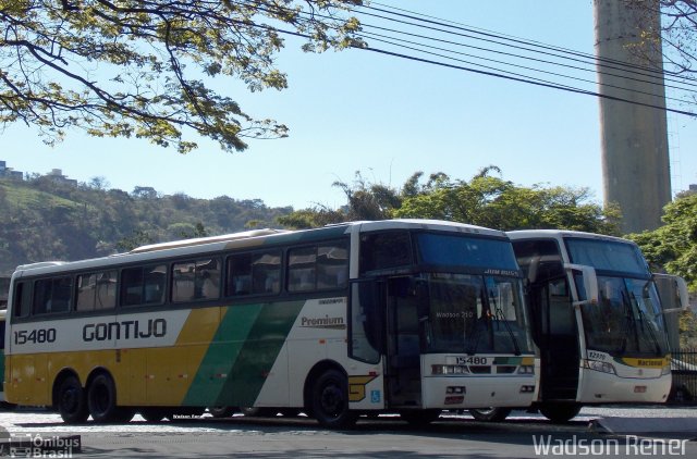 Empresa Gontijo de Transportes 15480 na cidade de Belo Horizonte, Minas Gerais, Brasil, por Wadson Rener. ID da foto: 2726796.