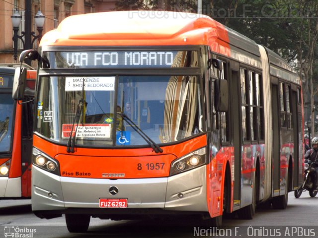 TRANSPPASS - Transporte de Passageiros 8 1957 na cidade de São Paulo, São Paulo, Brasil, por Nerilton F.  ônibus. Número da foto: #2728361.