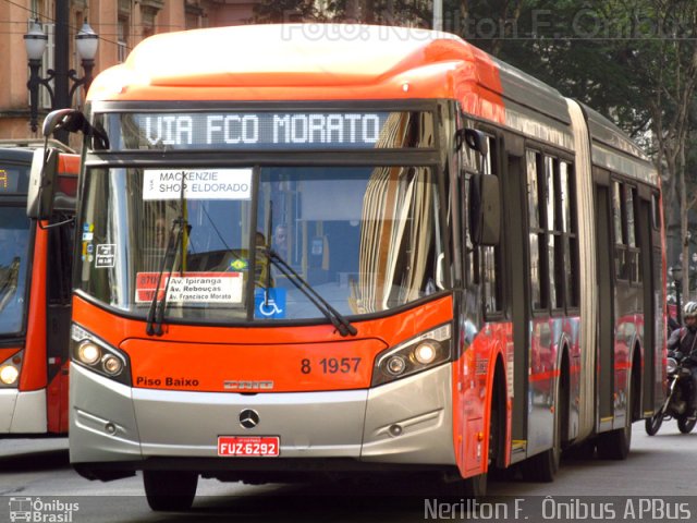 TRANSPPASS - Transporte de Passageiros 8 1957 na cidade de São Paulo, São Paulo, Brasil, por Nerilton F.  ônibus. ID da foto: 2728361.