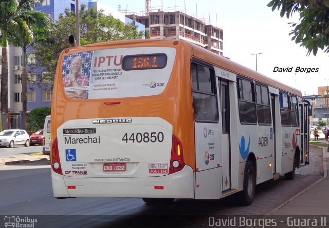 Auto Viação Marechal Brasília 440850 na cidade de Guará, Distrito Federal, Brasil, por David Borges. Número da foto: #2728953.