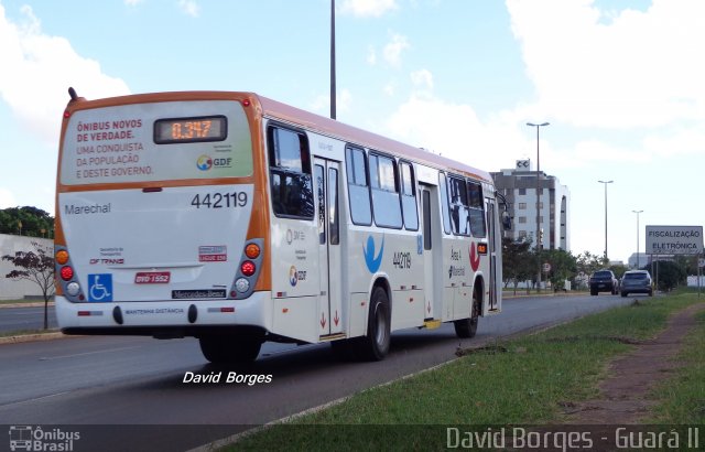 Auto Viação Marechal Brasília 442119 na cidade de Guará, Distrito Federal, Brasil, por David Borges. Número da foto: #2728964.