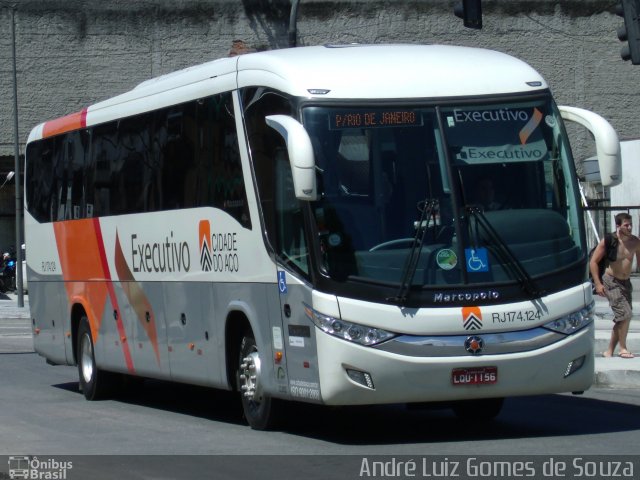 Viação Cidade do Aço RJ 174.124 na cidade de Rio de Janeiro, Rio de Janeiro, Brasil, por André Luiz Gomes de Souza. Número da foto: #2728038.