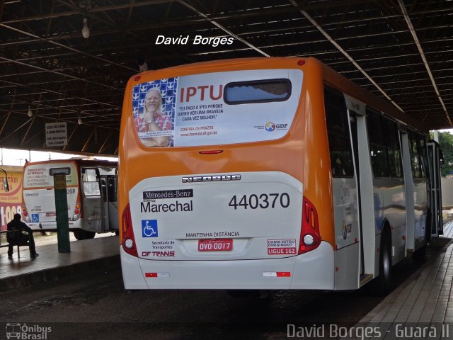 Auto Viação Marechal Brasília 440370 na cidade de Guará, Distrito Federal, Brasil, por David Borges. Número da foto: #2729022.