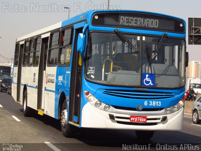 Viação Paratodos > São Jorge > Metropolitana São Paulo > Mobibrasil 6 3813 na cidade de São Paulo, São Paulo, Brasil, por Nerilton F.  ônibus. Número da foto: #2728366.