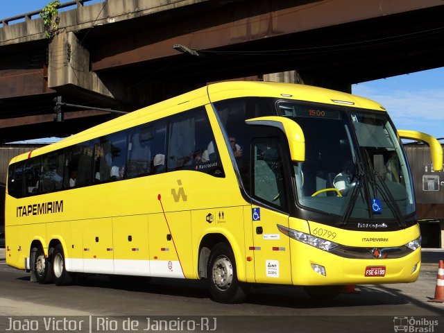 Viação Itapemirim 60799 na cidade de Rio de Janeiro, Rio de Janeiro, Brasil, por João Victor. ID da foto: 2731262.