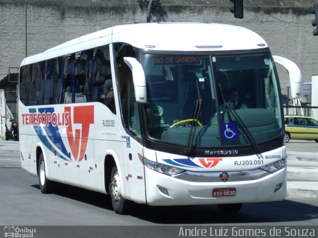 Viação Teresópolis RJ 203.051 na cidade de Rio de Janeiro, Rio de Janeiro, Brasil, por André Luiz Gomes de Souza. Número da foto: #2731679.