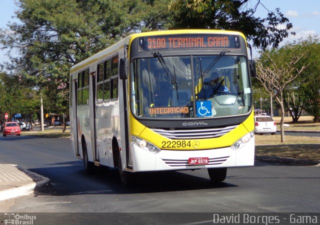 Viação Pioneira 222984 na cidade de Gama, Distrito Federal, Brasil, por David Borges. Número da foto: #2731353.