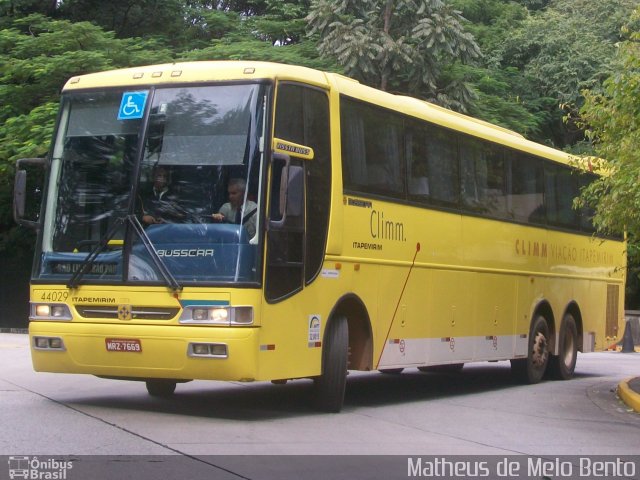 Viação Itapemirim 44029 na cidade de São Paulo, São Paulo, Brasil, por Matheus de Melo Bento. Número da foto: #2731836.