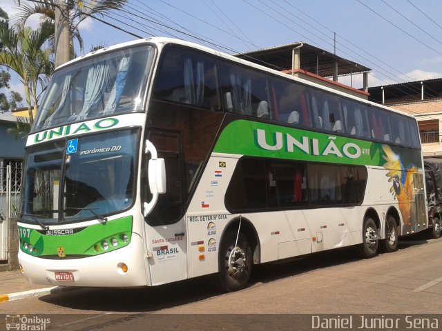 Empresa União de Transportes 4197 na cidade de Itabirito, Minas Gerais, Brasil, por Daniel Junior Sena. ID da foto: 2732548.