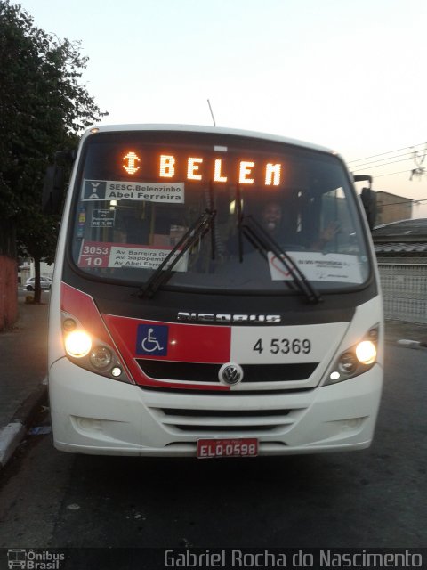 Transcooper > Norte Buss 4 5369 na cidade de São Paulo, São Paulo, Brasil, por Gabriel Rocha do Nascimento. Número da foto: #2731890.