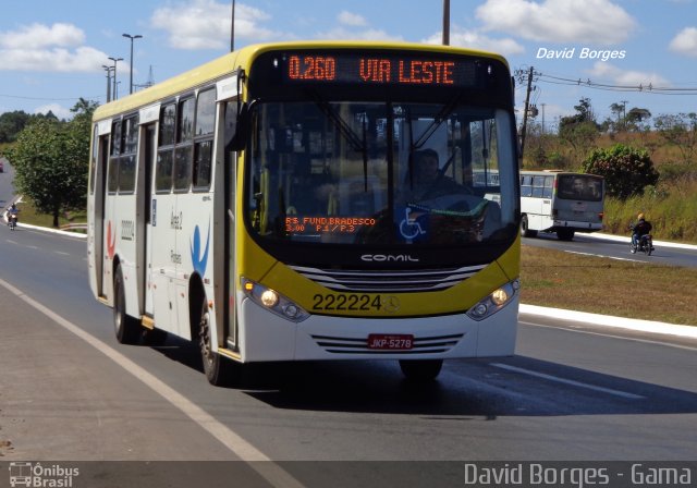 Viação Pioneira 222224 na cidade de Gama, Distrito Federal, Brasil, por David Borges. Número da foto: #2731356.