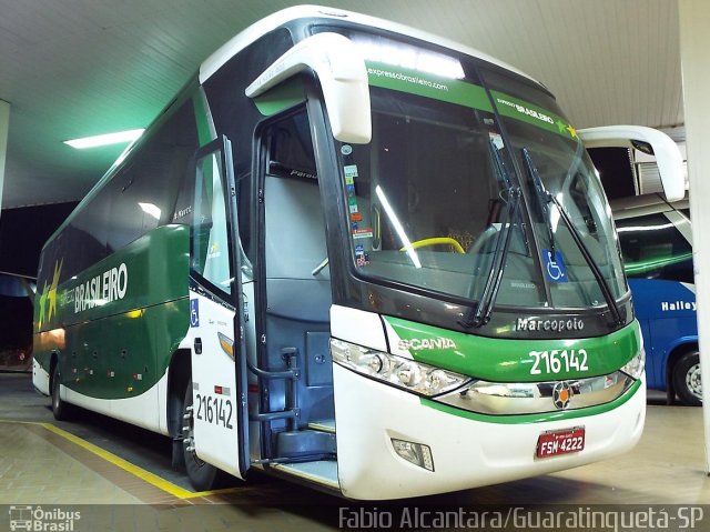 Expresso Brasileiro 216142 na cidade de Guaratinguetá, São Paulo, Brasil, por Fabio Alcantara. ID da foto: 2733755.