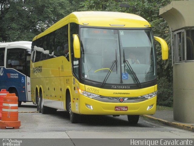 Viação Itapemirim 60785 na cidade de São Paulo, São Paulo, Brasil, por Henrique Cavalcante. Número da foto: #2734891.