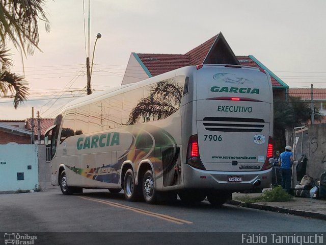 Viação Garcia 7906 na cidade de Campinas, São Paulo, Brasil, por Fábio Takahashi Tanniguchi. Número da foto: #2734778.