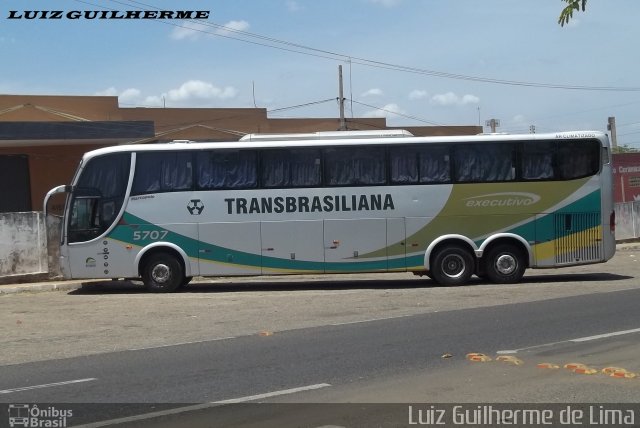 Transbrasiliana Transportes e Turismo 5707 na cidade de Teresina, Piauí, Brasil, por Luiz Guilherme de Lima. ID da foto: 2736324.