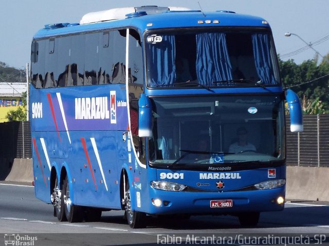 Marazul Turismo 9001 na cidade de Guaratinguetá, São Paulo, Brasil, por Fabio Alcantara. Número da foto: #2735960.