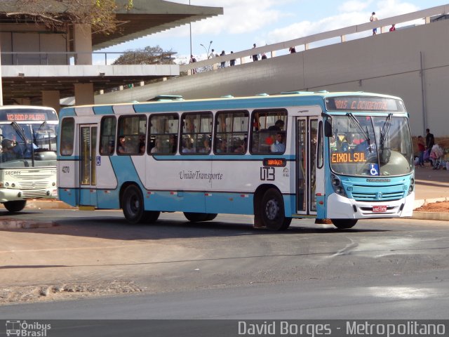 UTB - União Transporte Brasília 4270 na cidade de Brasília, Distrito Federal, Brasil, por David Borges. ID da foto: 2735264.