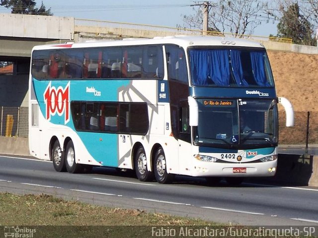 Auto Viação 1001 2402 na cidade de Guaratinguetá, São Paulo, Brasil, por Fabio Alcantara. ID da foto: 2735972.