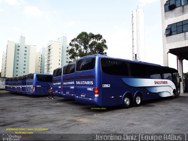 Viação Salutaris e Turismo 13962 na cidade de São Paulo, São Paulo, Brasil, por Jerônimo Diniz. ID da foto: 2735903.