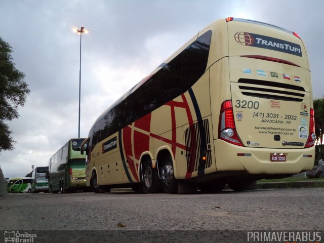 TransTupi Turismo e Fretamento 3200 na cidade de Curitiba, Paraná, Brasil, por Alexandre Rodrigo. Número da foto: #2735991.