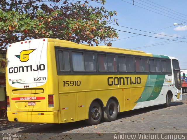 Empresa Gontijo de Transportes 15910 na cidade de Pirapora, Minas Gerais, Brasil, por Andrew Campos. ID da foto: 2736651.