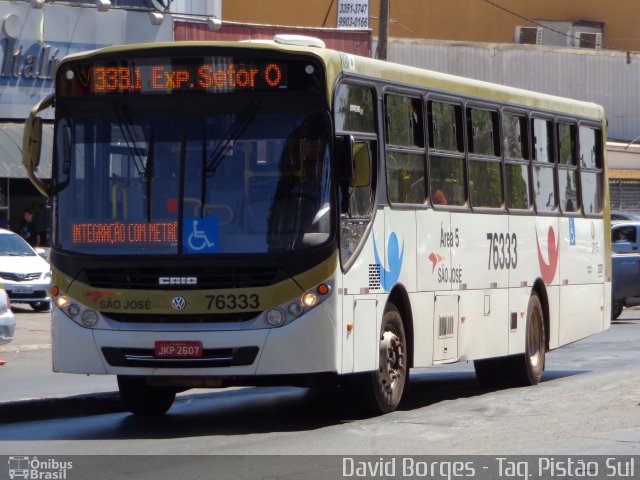 Expresso São José 76333 na cidade de Taguatinga, Distrito Federal, Brasil, por David Borges. ID da foto: 2737418.