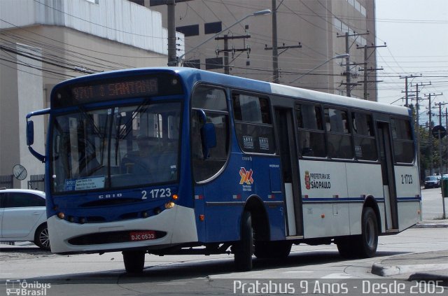 Sambaíba Transportes Urbanos 2 1723 na cidade de São Paulo, São Paulo, Brasil, por Cristiano Soares da Silva. ID da foto: 2736308.