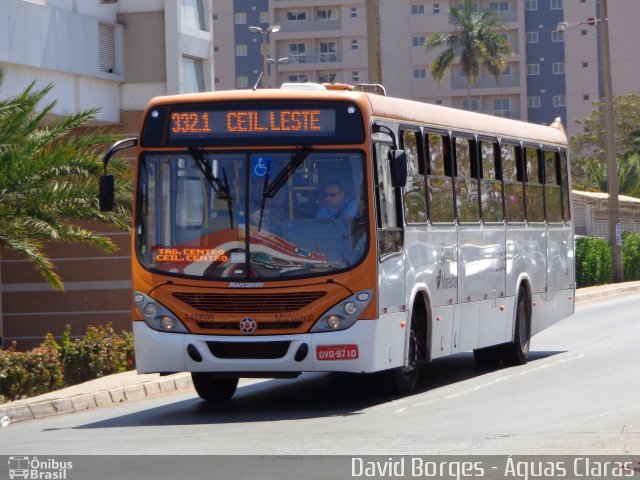 Auto Viação Marechal Brasília 442895 na cidade de Águas Claras, Distrito Federal, Brasil, por David Borges. Número da foto: #2737368.