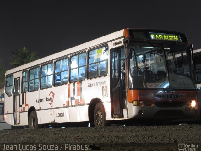 Sigma Transportes Coletivos 10018 na cidade de Piracicaba, São Paulo, Brasil, por Jean Lucas. Número da foto: #2739548.