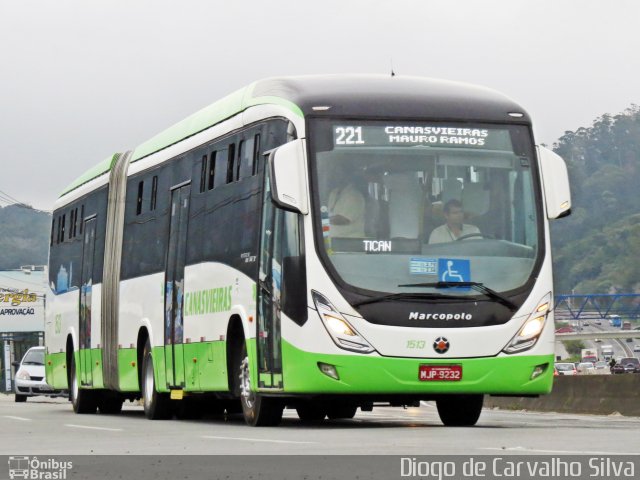 Canasvieiras Transportes 1513 na cidade de Florianópolis, Santa Catarina, Brasil, por Diogo de Carvalho Silva. ID da foto: 2737740.