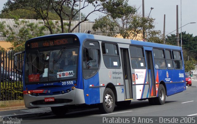 Auto Viação Urubupungá 20.555 na cidade de São Paulo, São Paulo, Brasil, por Cristiano Soares da Silva. ID da foto: 2737965.