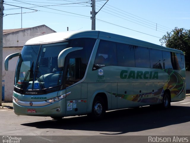 Viação Garcia 7807 na cidade de Paranavaí, Paraná, Brasil, por Robson Alves. Número da foto: #2685529.