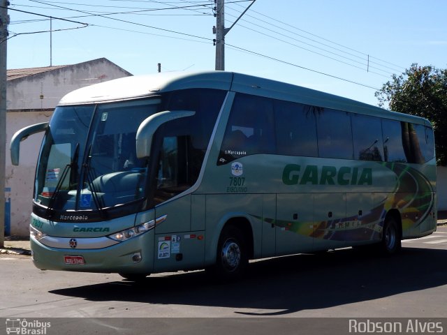 Viação Garcia 7807 na cidade de Paranavaí, Paraná, Brasil, por Robson Alves. ID da foto: 2685529.