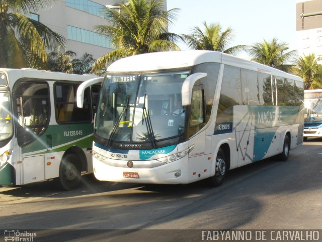 Rápido Macaense RJ 150.015 na cidade de Nova Iguaçu, Rio de Janeiro, Brasil, por Fabiano Magalhaes. ID da foto: 2686897.