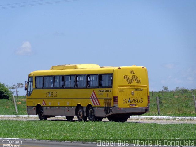 Viação Itapemirim 40333 na cidade de Vitória da Conquista, Bahia, Brasil, por Cleber Bus. ID da foto: 2685908.