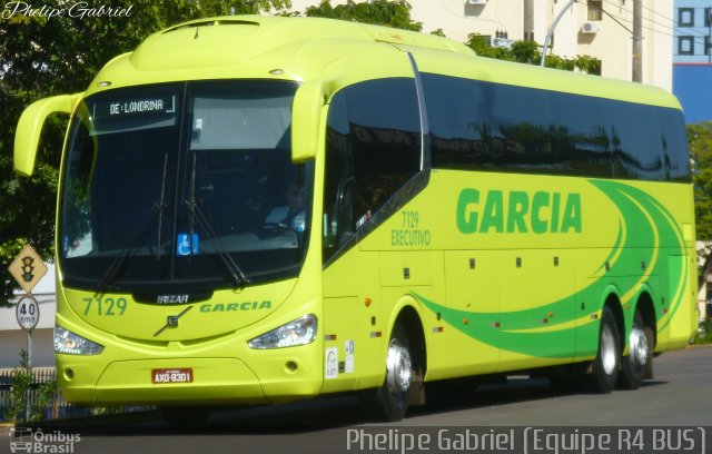 Viação Garcia 7129 na cidade de Presidente Prudente, São Paulo, Brasil, por Phelipe Gabriel Campos de Souza. Número da foto: #2685802.