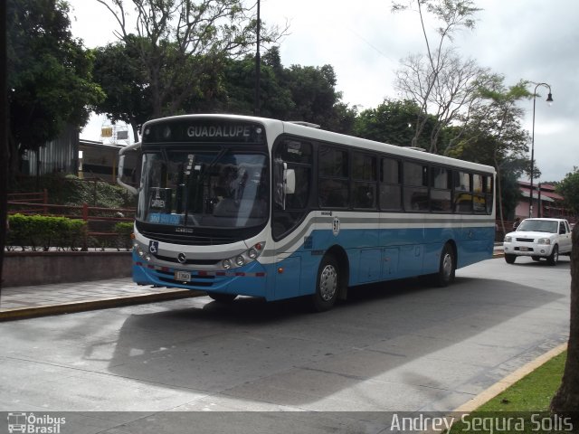Buses Guadalupe 97 na cidade de Carmen, San José, San José, Costa Rica, por Andrey Segura Solís. Número da foto: #2685005.