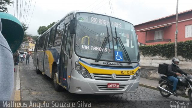 Viação Barra do Piraí Turismo RJ 113.032 na cidade de Valença, Rio de Janeiro, Brasil, por Matheus Ângelo Souza e Silva. ID da foto: 2739938.