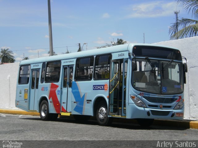 Viação Cidade Luz 40019 na cidade de Fortaleza, Ceará, Brasil, por Francisco Arley da Silva Santos. Número da foto: #2740100.