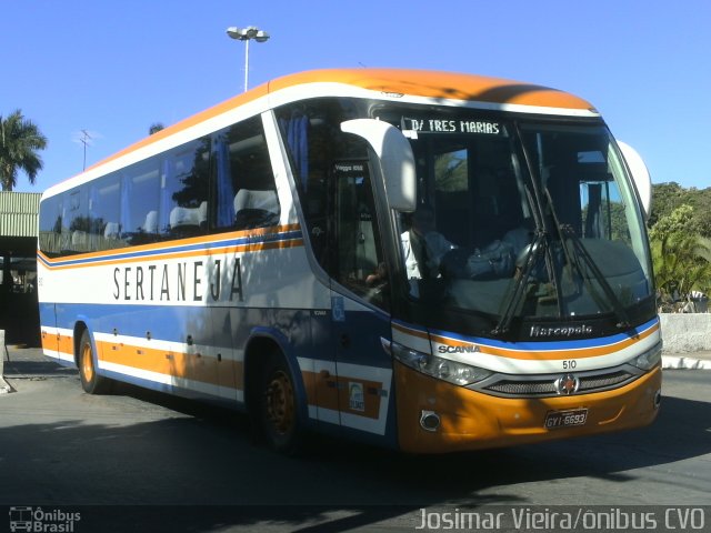 Viação Sertaneja 510 na cidade de Curvelo, Minas Gerais, Brasil, por Josimar Vieira. Número da foto: #2741084.