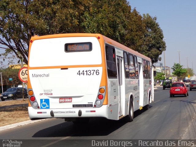 Auto Viação Marechal Brasília 441376 na cidade de Recanto das Emas, Distrito Federal, Brasil, por David Borges. Número da foto: #2744196.