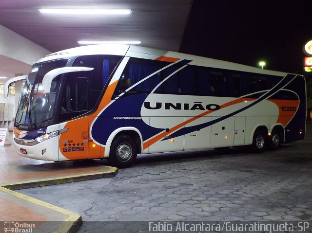 Expresso União 10260 na cidade de Guaratinguetá, São Paulo, Brasil, por Fabio Alcantara. Número da foto: #2741545.