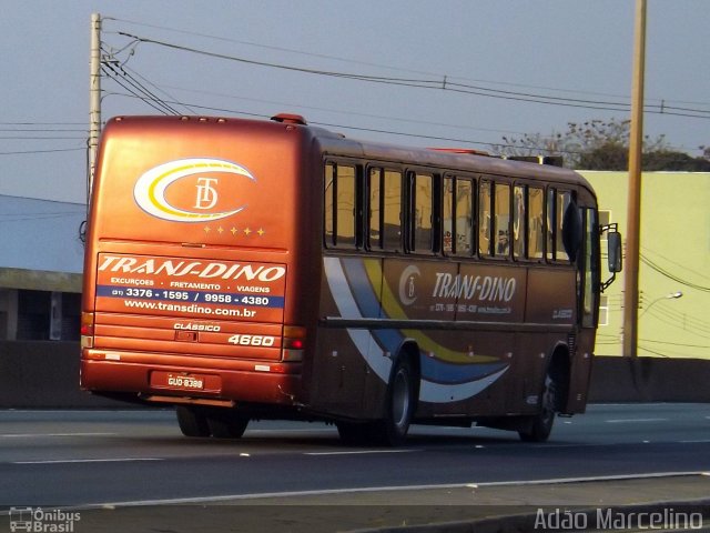 Transdino Excursões e Fretamentos 4660 na cidade de Betim, Minas Gerais, Brasil, por Adão Raimundo Marcelino. ID da foto: 2743618.