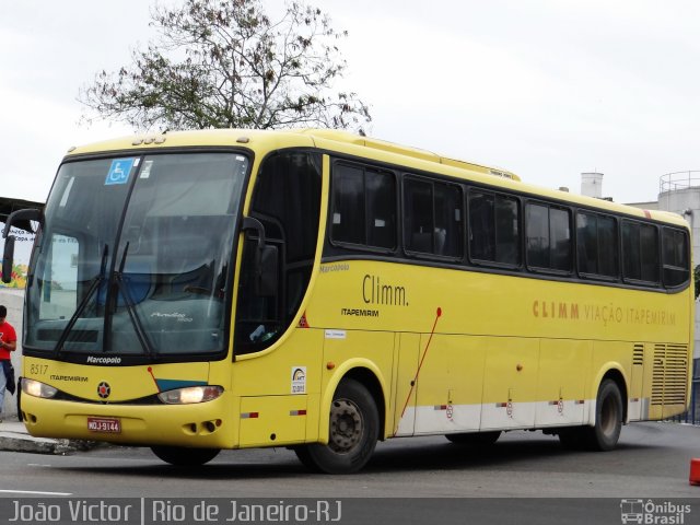 Viação Itapemirim 8517 na cidade de Rio de Janeiro, Rio de Janeiro, Brasil, por João Victor. ID da foto: 2742211.