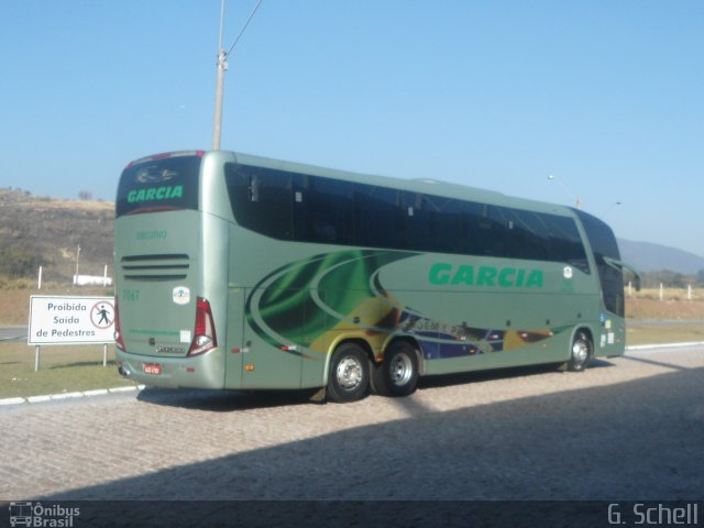 Viação Garcia 7067 na cidade de Jundiaí, São Paulo, Brasil, por Gabriel Giacomin de Lima. ID da foto: 2743349.