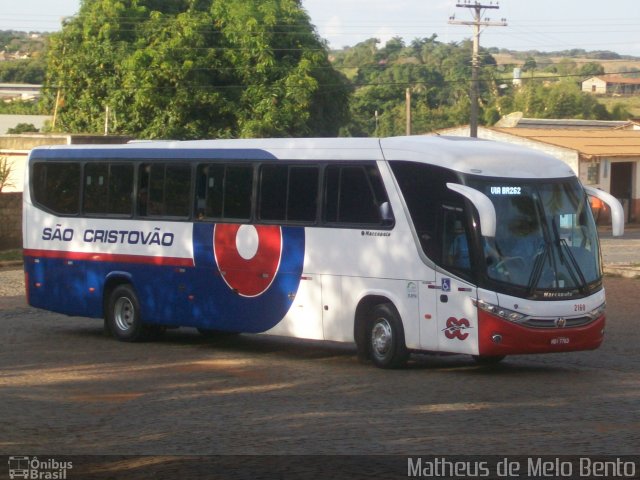 Viação São Cristóvão 2160 na cidade de Dores do Indaiá, Minas Gerais, Brasil, por Matheus de Melo Bento. Número da foto: #2741852.